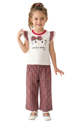 EKOSE PANTOLONLU KIZ ÇOCUK TAKIM 13665