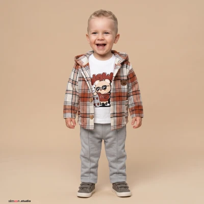 EKOSELİ 3 LÜ ERKEK BEBE TAKIM 8487