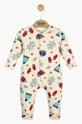 ELDIVEN VE BERE MANŞETLİ PENYE BEBE TULUM 100162