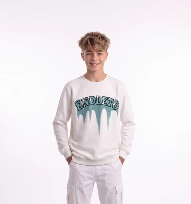 ENDLETO BASKILI 3 İP ERKEK ÇOCUK SWEAT 4175