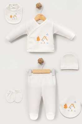EV NAKIŞLI 5 Lİ BEBE ZIBIN SET 20242