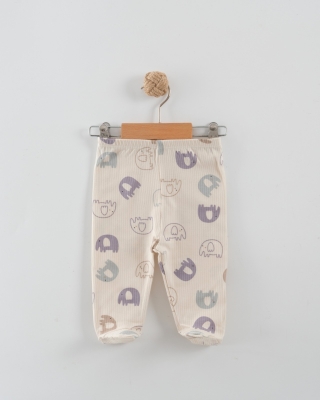 FİL BASKILI PATİKLİ BEBE TEK ALT 2160