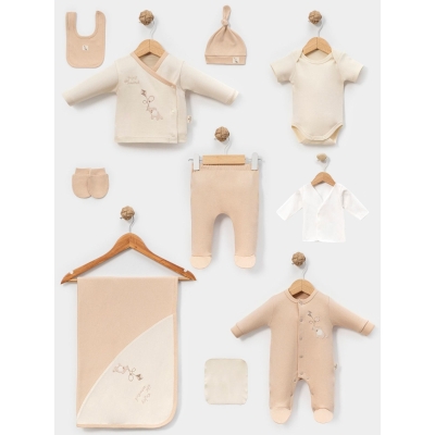 FİLLİ NAKIŞLI 10 LU BEBE ZIBIN SET 3039