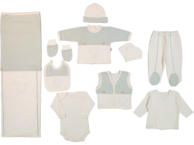  FİLLİ NAKIŞLI 10'LU SET