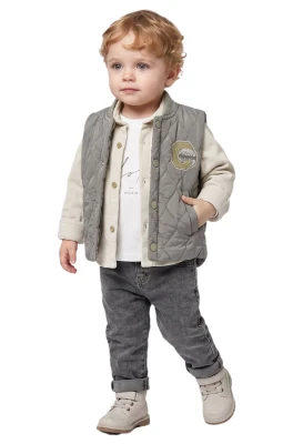 FİTİLLİ KADİFE GÖMLEKLİ 4 LÜ ERKEK BEBE TAKIM 8057
