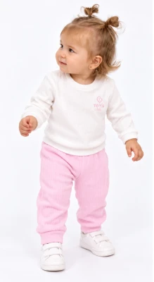 FİTİLLİ PENYE PAMUKLU 2 Lİ BEBE TAKIM 9100