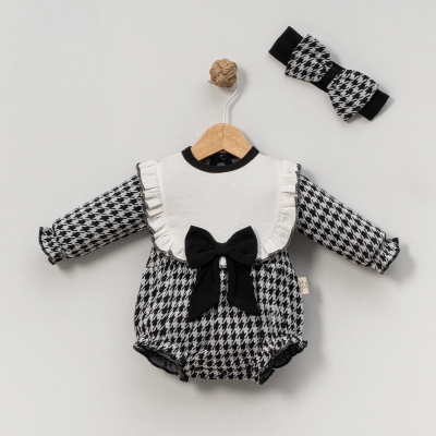 FİYONK DETAYLI KAY AYAĞI KIZ BEBE ROMPER 8031