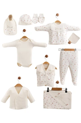 FLOWERS NAKIŞLI KIZ BEBE 10 LU ZIBIN SET 1116