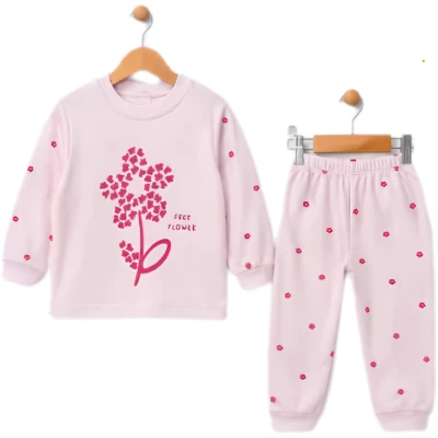 FREE FLOWER PAMUKLU 2 Lİ BEBE PİJAMA TAKIM  5646