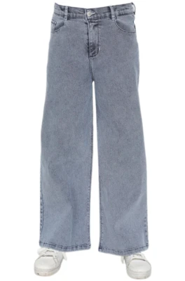 GENİŞ PAÇA KIZ ÇOCUK KOT PANTOLON 64362
