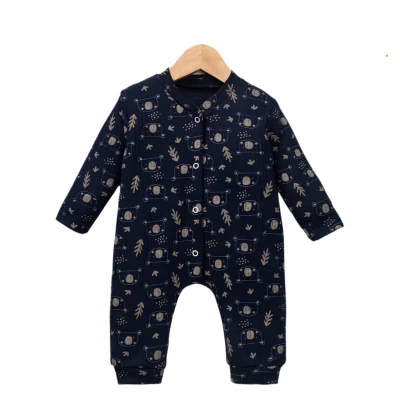 GEOMETRİK AYICIK MANŞETLİ PAMUKLU BEBE TULUM  100196