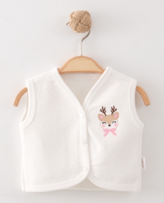 GEYİK NAKIŞLI PENYE BEBE YELEK 0221