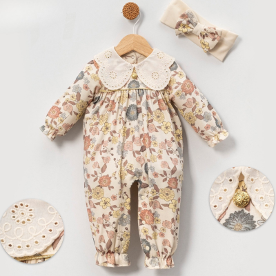 GOLD SERİSİ DÜĞMELİ BEBE TULUM 1094