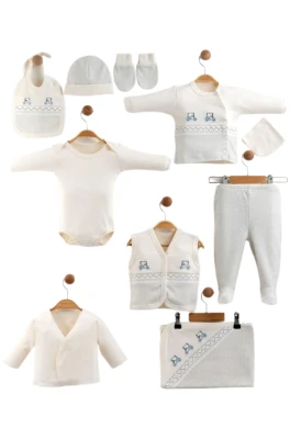 GOLF ARABA NAKIŞLI ERKEK BEBE 10 LU ZIBIN SET 6675