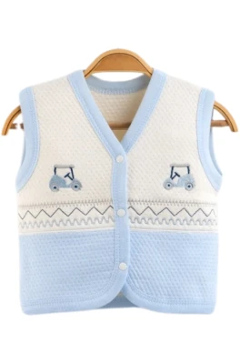 GOLF ARABASI NAKIŞLI PENYE BEBE YELEK 4494