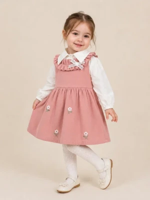 GÖMLEKLİ NAKIŞLI KIZ BEBE JİLE  6583