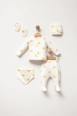 GÜNEŞ BASKILI BEBE BEŞLİ ZIBIN SET 57