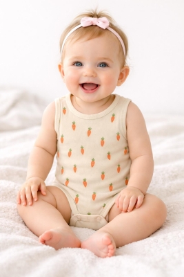 HAVUÇ BASKILI ASKILI BEBE ÇITÇITLI BADİ 2760