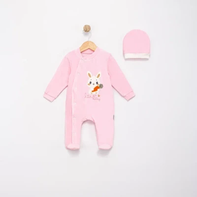 HAVUÇLU KADİFE BEBE TULUM 1510