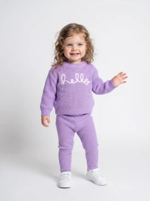 HELLO NAKIŞLI TRİKO BEBE TAKIM 6409
