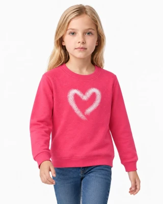 HOLİDAY GİRL SMİLE BASKILI 3 İP KIZ ÇOCUK SWEAT  673