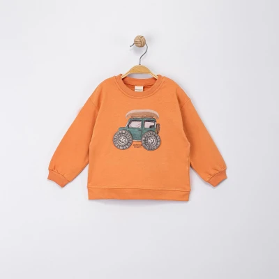 JİP TEKERLEK APLİKELİ ERKEK ÇOCUK SWEAT 0369-2