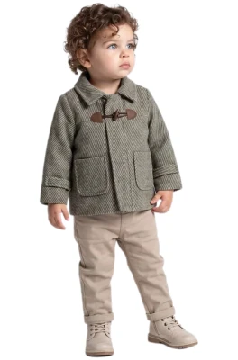 KADİFE CEKETLİ 3 LÜ ERKEK BEBE TAKIM 8051