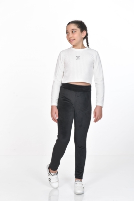 KADİFE DÜZ MODEL KIZ ÇOCUK TAYT 3731