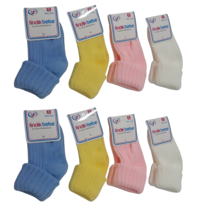KALIN KIVRIK BEBE ÇORAP(12Lİ) 8110