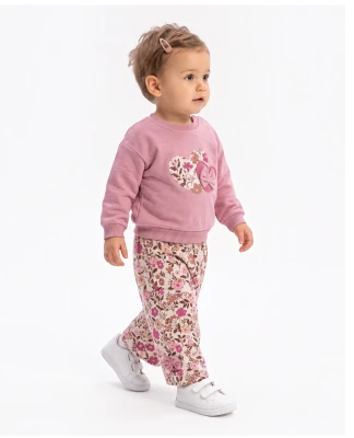 KALP NAKIŞLI FİYONKLU 2 Lİ BEBE TAKIM 3230