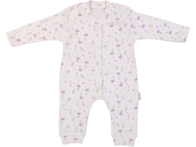 KALPLİ ÇİÇEKLER BASKILI PENYE BEBE MANŞETLİ TULUM 100224