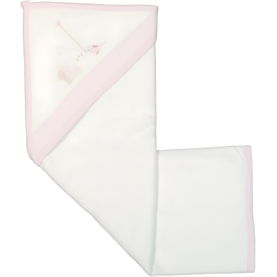 KALPLİ KUŞ VE TAVŞAN NAKIŞLI BEBE HAVLU 0112
