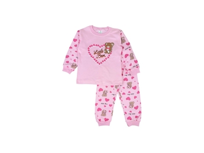 KALPLİ LITTLE BEAR BASKILI 2 Lİ PİJAMA TAKIM 4074