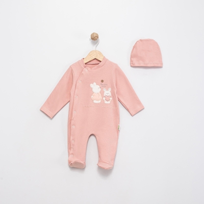 KALPLİ TAVŞANLAR NAKIŞLI PENYE BEBE TULUM 1293