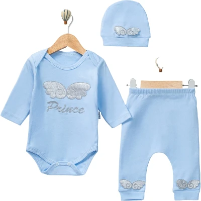 KANATLI ERKEK BEBE 3 PARÇA BADİLİ TAKIM 1845