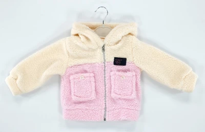 KAPÜŞONLU CEPLİ WELSOFT BEBE HIRKA 948