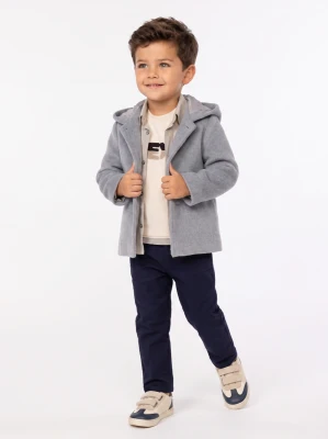KAPÜŞONLU KAŞE KABAN 4 LÜ ERKEK BEBE TAKIM 3016