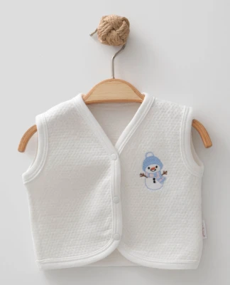 KARDAN ADAM NAKIŞLI KAPİTONE BEBE YELEK 0228