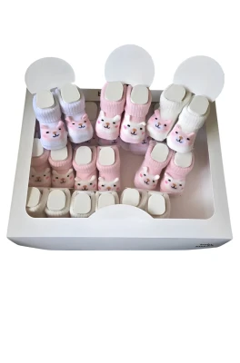 KEDİ KIZ PAMUKLU ÇORAP 9052