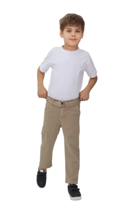 KEMER AKSESUARLI ERKEK ÇOCUK KOT PANTALON 1101