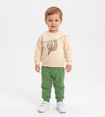 KOALA BASKILI İKİLİ ERKEK BEBE TAKIM 3350