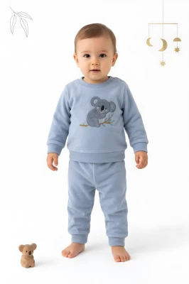 KOALA NAKIŞLI ERKEK BEBE 2'Lİ TAKIM 2012