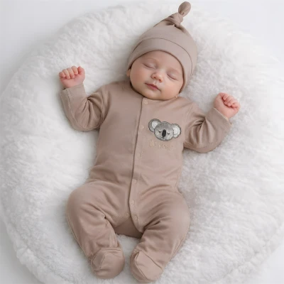 KOALA NAKIŞLI ŞAPKALI PENYE BEBE TULUM 1014