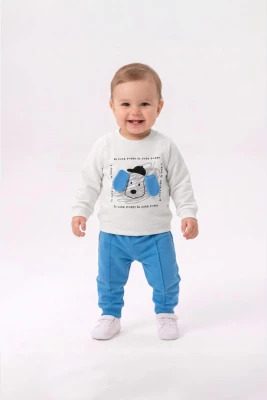 KÖPEKLİ 2 Lİ ERKEK BEBE TAKIM 5020