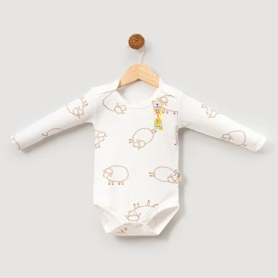 KOYUN DESENLİ PAMUKLU BEBE BADİ 708303