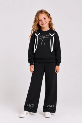 KURDELA TAŞLI 3 İP KIZ ÇOCUK TAKIM 32474