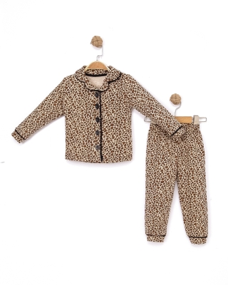  LEOPAR BASKILI 11-14 YAŞ PİJAMA TAKIM