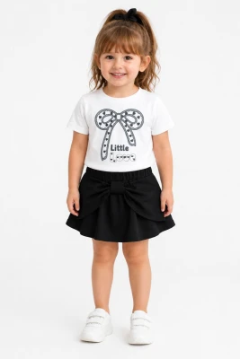 LITTLE BASKILI KIZ ÇOCUK ETEKLİ TAKIM 30473
