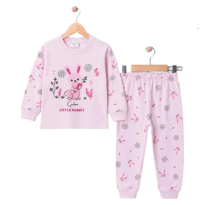 LİTTLE RABBİT PAMUKLU 2 Lİ BEBE PİJAMA TAKIM 5654