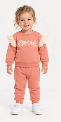 LOVE BRODELİ 2 İP KIZ BEBE TAKIM V3361